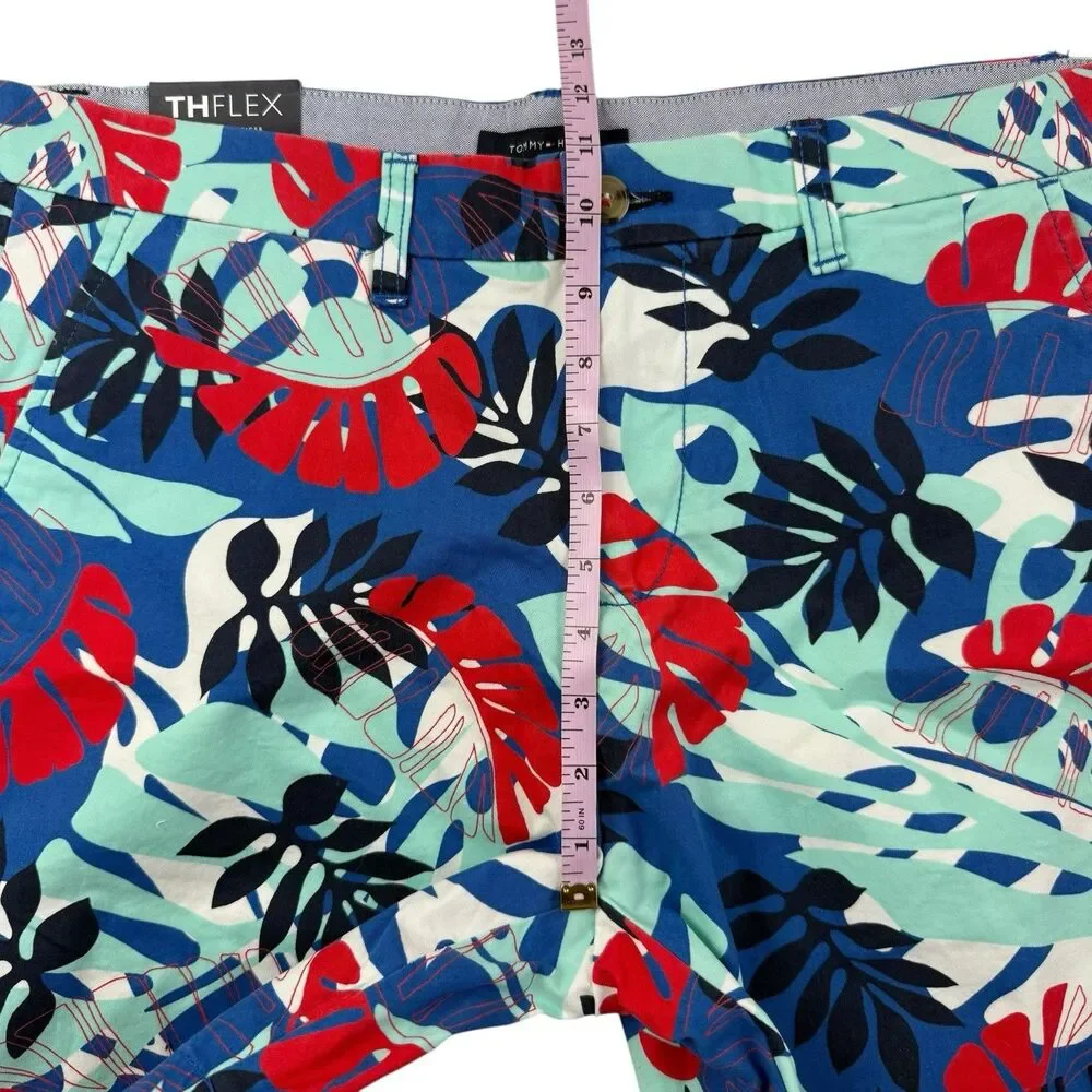 NEW Tommy Hilfiger Tropical Hawaiin Print Shorts Men Size 33 TH Flex 7